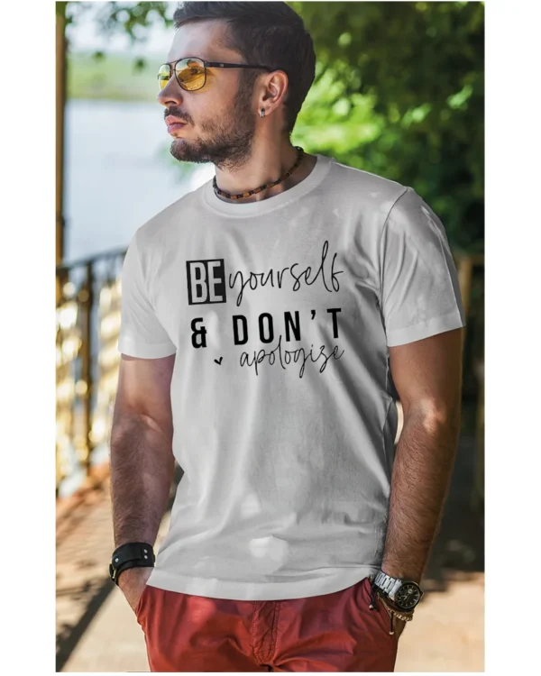 Koszulka Bądź sobą i nie przepraszaj <br>wyrażaj swoją indywidualność - Unisex, dla niego