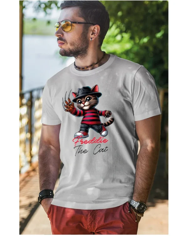Koszulka Koci horror, Freddie the Cat - Unisex