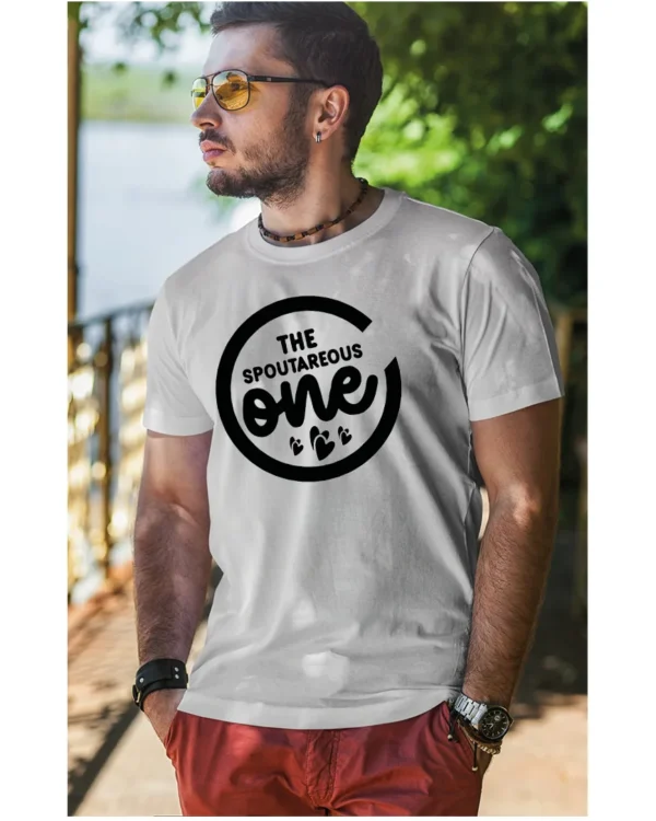 Koszulka wyjątkowy i spontaniczny, „The Spoutareous One” – Unisex