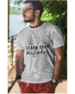 Koszulka Rozwijaj się przez błędy, „Learn from mistakes” – Unisex