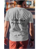Koszulka Rozwijaj się przez błędy, „Learn from mistakes” – Unisex