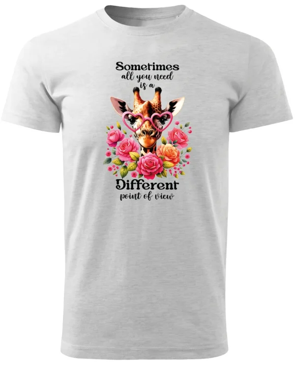 Koszulka Odkryj nowe spojrzenie, „Sometimes all you need is a different point of view” – Unisex