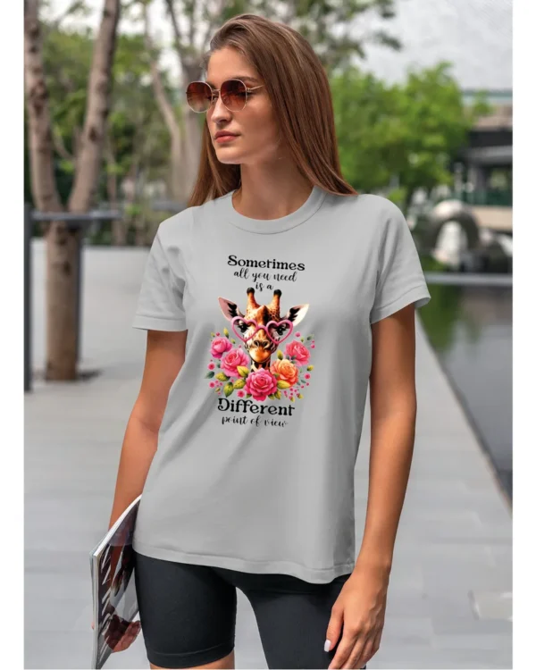 Koszulka Odkryj nowe spojrzenie, „Sometimes all you need is a different point of view” – Unisex