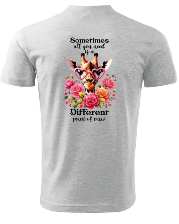 Koszulka Odkryj nowe spojrzenie, „Sometimes all you need is a different point of view” – Unisex