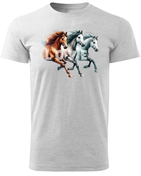Koszulka Miłość w Galopie <br>Konie i wolność - Unisex, dla niego