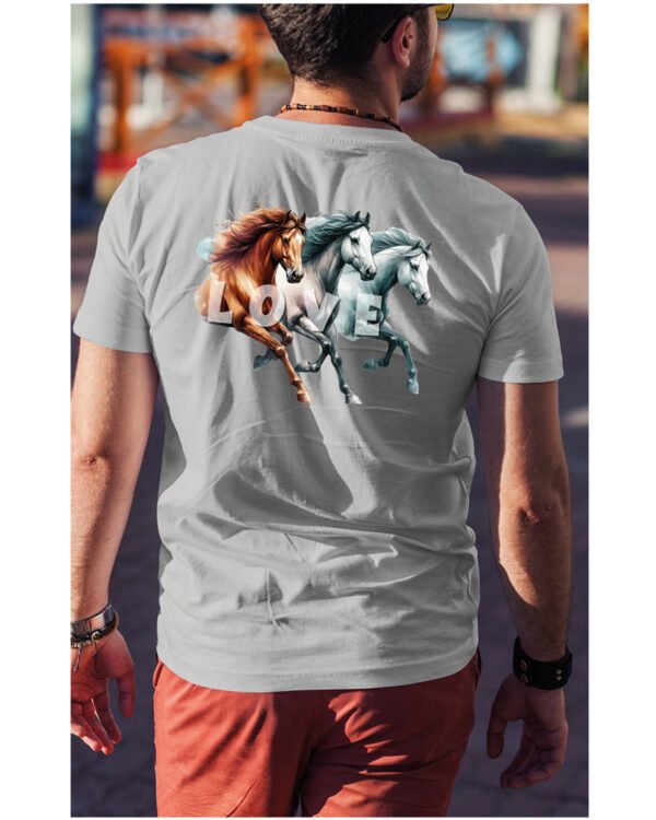 Koszulka Miłość w Galopie <br>Konie i wolność - Unisex, dla niego