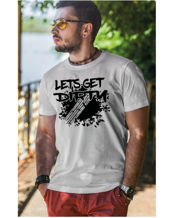 Koszulka Let's get Dirty <br>Off-road i Zabawa - Unisex, dla niego