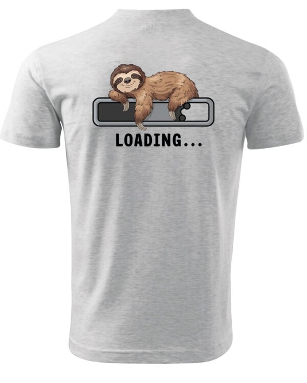 Koszulka Loading Leniwiec <br>Ładowanie energii - Unisex, dla niego