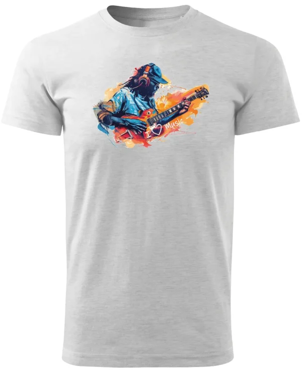 Koszulka Kocham muzykę <br>Pasja do dźwięków - Unisex, dla niego