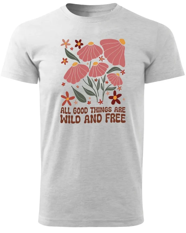 Koszulka Wild and Free <br>Piękno natury - Unisex, dla niej