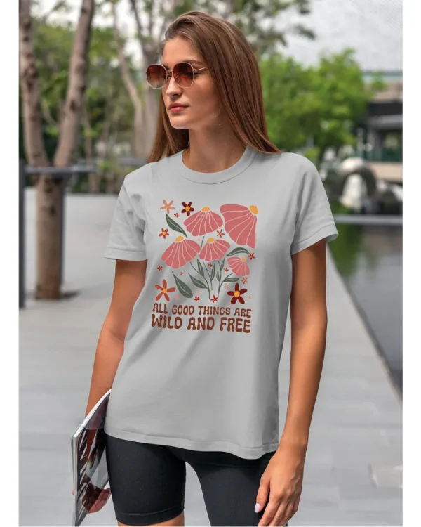 Koszulka Wild and Free <br>Piękno natury - Unisex, dla niej