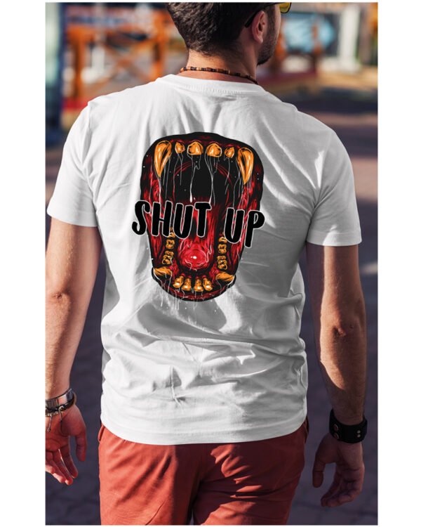 Koszulka unisex napis “Shut up”, dla niego – wybierz kolor!