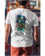 Koszulka unisex "Neonowy rowerzysta", dla niego – wybierz kolor!