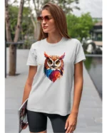 Koszulka unisex "Sowa", dla niej – wybierz kolor!