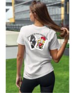 Koszulka unisex napis “God save me from false friends”, dla niej – wybierz kolor!