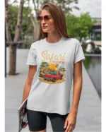 Koszulka unisex "Przygoda w safari", dla niej – wybierz kolor!