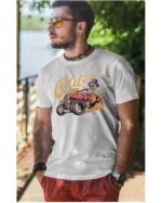 Koszulka unisex vintage samochód "Hot rod", dla niego – wybierz kolor!