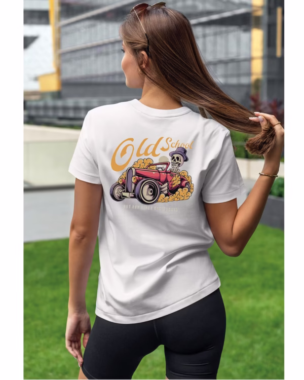 Koszulka unisex vintage samochód "Hot rod", dla niej – wybierz kolor!