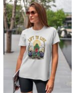 Koszulka unisex "Fitness z zombie, trenuj by przeżyć", dla niej – wybierz kolor!