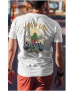 Koszulka unisex "Fitness z zombie, trenuj by przeżyć", dla niego – wybierz kolor!