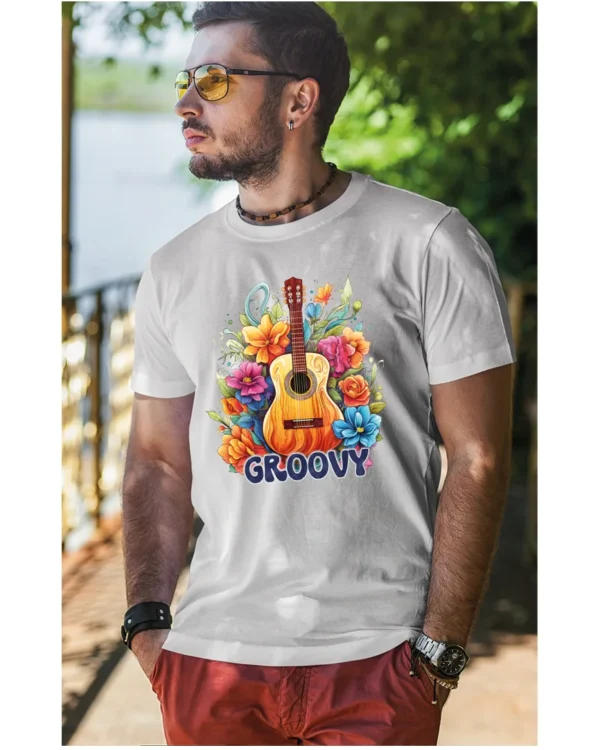 Koszulka unisex "Odlotowa gitara – brzmienie, które unosi", dla niego – wybierz kolor!