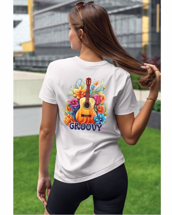 Koszulka unisex "Odlotowa gitara – brzmienie, które unosi", dla niej – wybierz kolor!