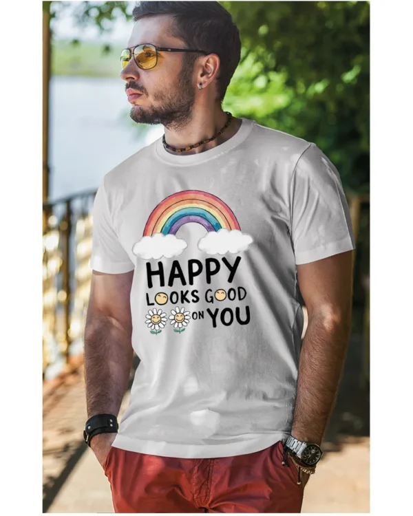 koszulka koszulka męska t-shirt męski koszulka męska z nadrukiem t-shirt męski z nadrukiem dtf Koszulka Radość
