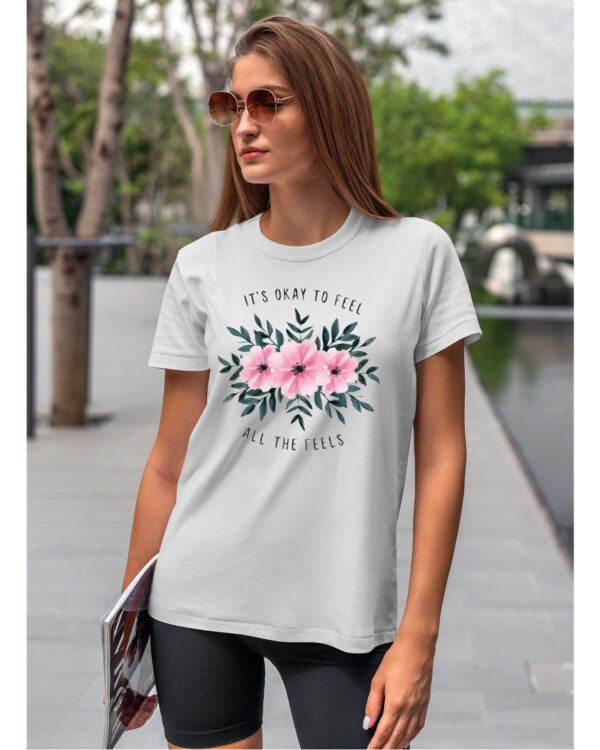 koszulka koszulka damska t-shirt damski koszulka damska z nadrukiem Koszulka Poczuj wszystko