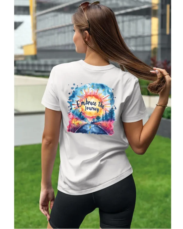 Koszulka Ciesz się podróżą - Unisex