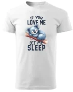 Koszulka Śpiąca koala, "Let me sleep" - Unisex