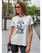 Koszulka unisex koala dla śpiochów Koszulka Śpiąca koala