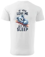 Koszulka Śpiąca koala, "Let me sleep" - Unisex