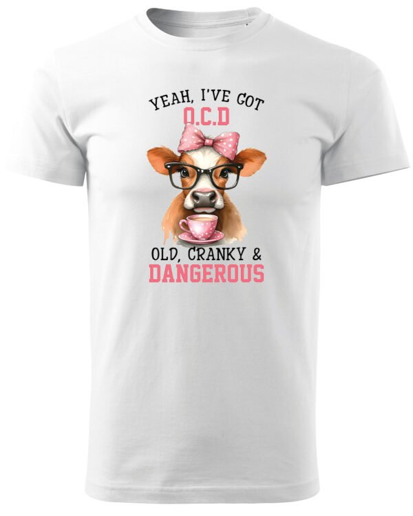 Koszulka OCD Old, Cranky and Dangerous! UNISEX