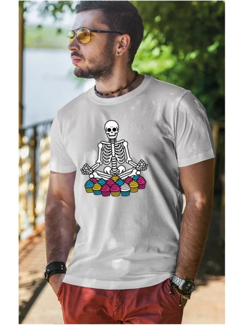 Koszulka Szkielet medytujący UNISEX