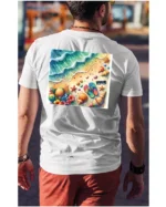 Koszulka Plaża, fale i klapki UNISEX