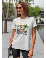 Koszulka Plażowy styl życia <br>jedz, śpij, plażuj, powtarzaj - Unisex, dla niej