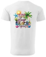 Koszulka Plażowy styl życia <br>jedz, śpij, plażuj, powtarzaj - Unisex, dla niego