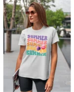 Koszulka Lato pełne smaku <br>delektuj się słodkimi chwilami - Unisex, dla niej