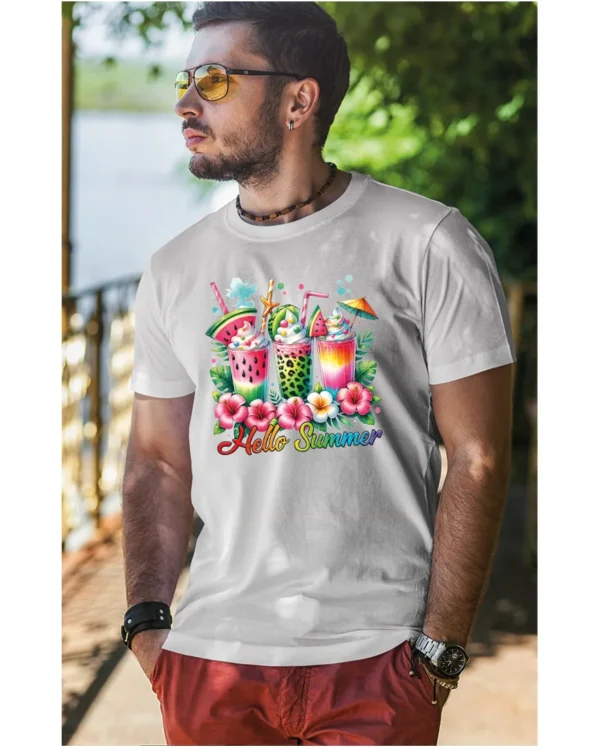 Koszulka Witaj Lato! <br>ciesz się owocowymi smakami - Unisex, dla niego