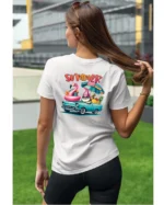 Koszulka Lato pełne radości <br>wyrusz w podróż do przygód - Unisex, dla niej