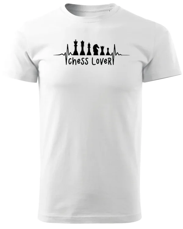 Koszulka Miłośnik szachów <br>bądź królem planszy - Unisex, dla niego