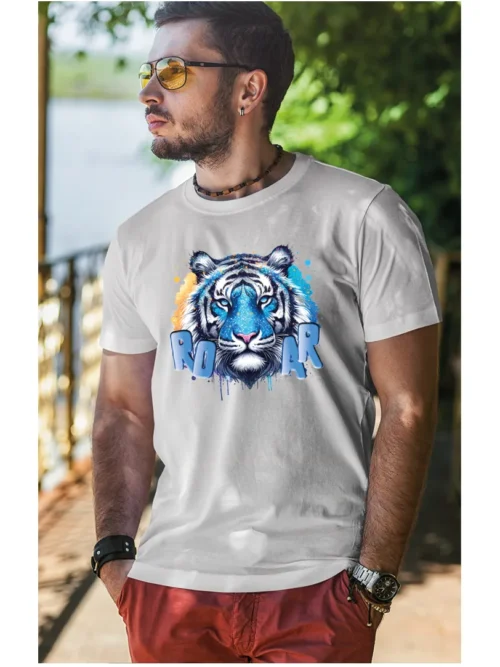 Koszulka ROAR koszulka koszulka męska t-shirt męski koszulka męska z nadrukiem koszulka z napisem
