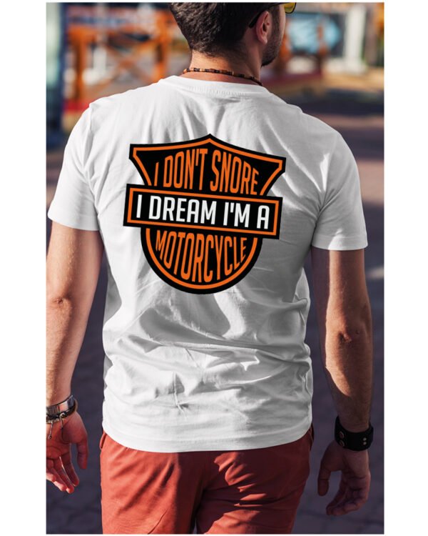 Koszulka I dont snore, I dream I’m a motorcycle – edycja Midnight, Unisex