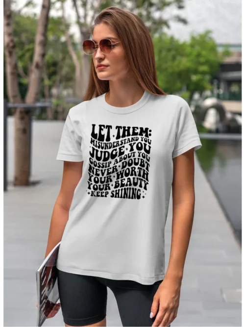 Koszulka Blask i siła koszulka koszulka damska t-shirt damski koszulka damska z nadrukiem koszulka z napisem