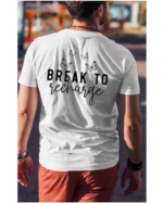 Koszulka Znajdź chwilę na odpoczynek, „Break to recharge” – Unisex