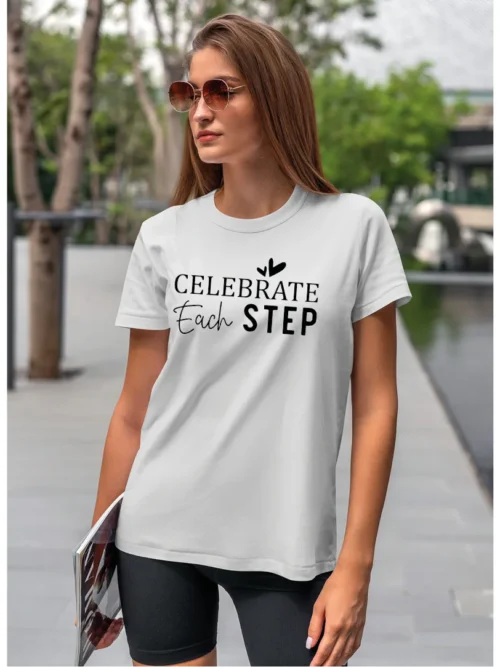 Koszulka Świętuj, koszulka, koszulka damska, t-shirt damski, koszulka damska z nadrukiem, koszulka z napisem