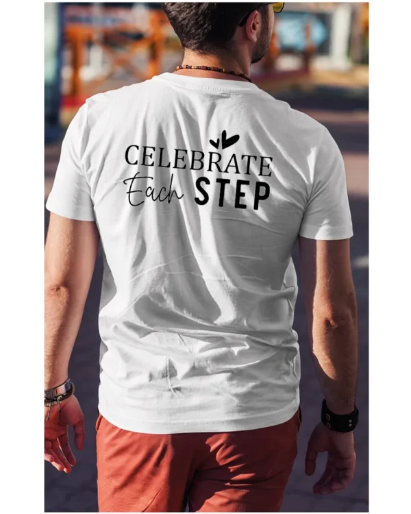 Koszulka Świętuj każdy krok, „Celebrate Each Step” – Unisex