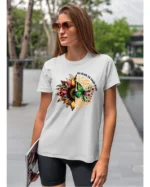 Koszulka Dbaj o swój spokój, koszulka, koszulka damska, t-shirt damski, koszulka damska z nadrukiem, koszulka z napisem
