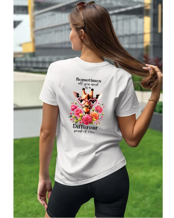 Koszulka Odkryj nowe spojrzenie, „Sometimes all you need is a different point of view” – Unisex