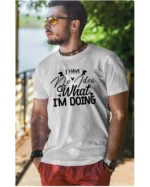 Koszulka Nie mam pojęcia, ale idę naprzód, koszulka, koszulka męska, t-shirt męski, koszulka męska z nadrukiem, koszulka z napisem